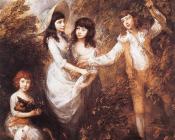 托马斯庚斯博罗 - The Marsham Children